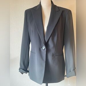 Brand New  Notch Collar Rolled Cuff Blazer